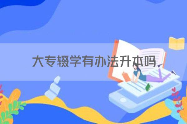 大专辍学有办法升本吗