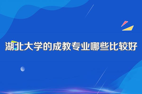 湖北大学的成教专业哪些比较好