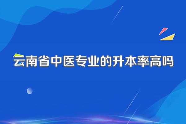 云南省中医专业的升本率高吗