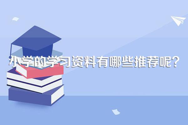 小学的学习资料有哪些推荐呢?