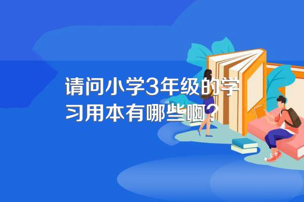 请问小学3年级的学习用本有哪些啊?