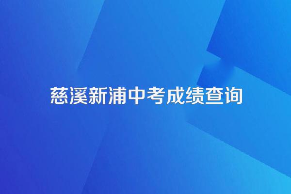 浙师大附属慈溪实验学校这届中考成绩如何