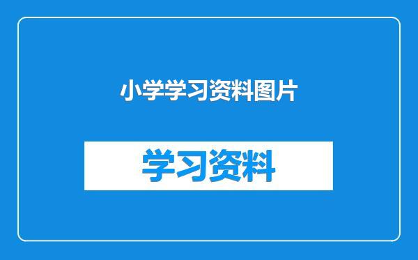 小学学习资料图片