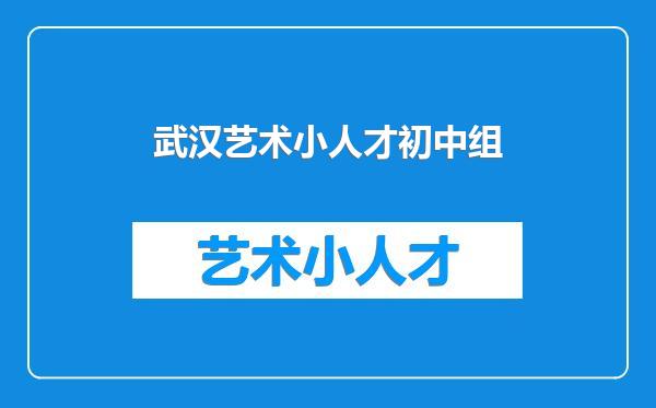 武汉艺术小人才初中组