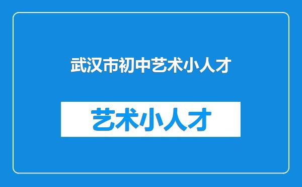 武汉市初中艺术小人才