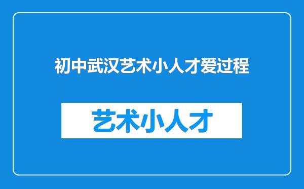 初中武汉艺术小人才爱过程