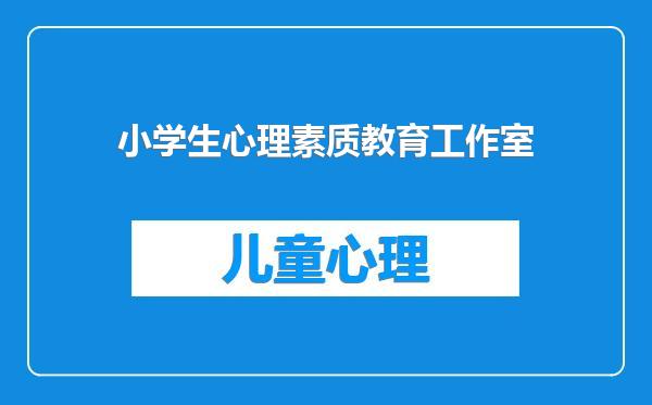 小学生心理素质教育工作室